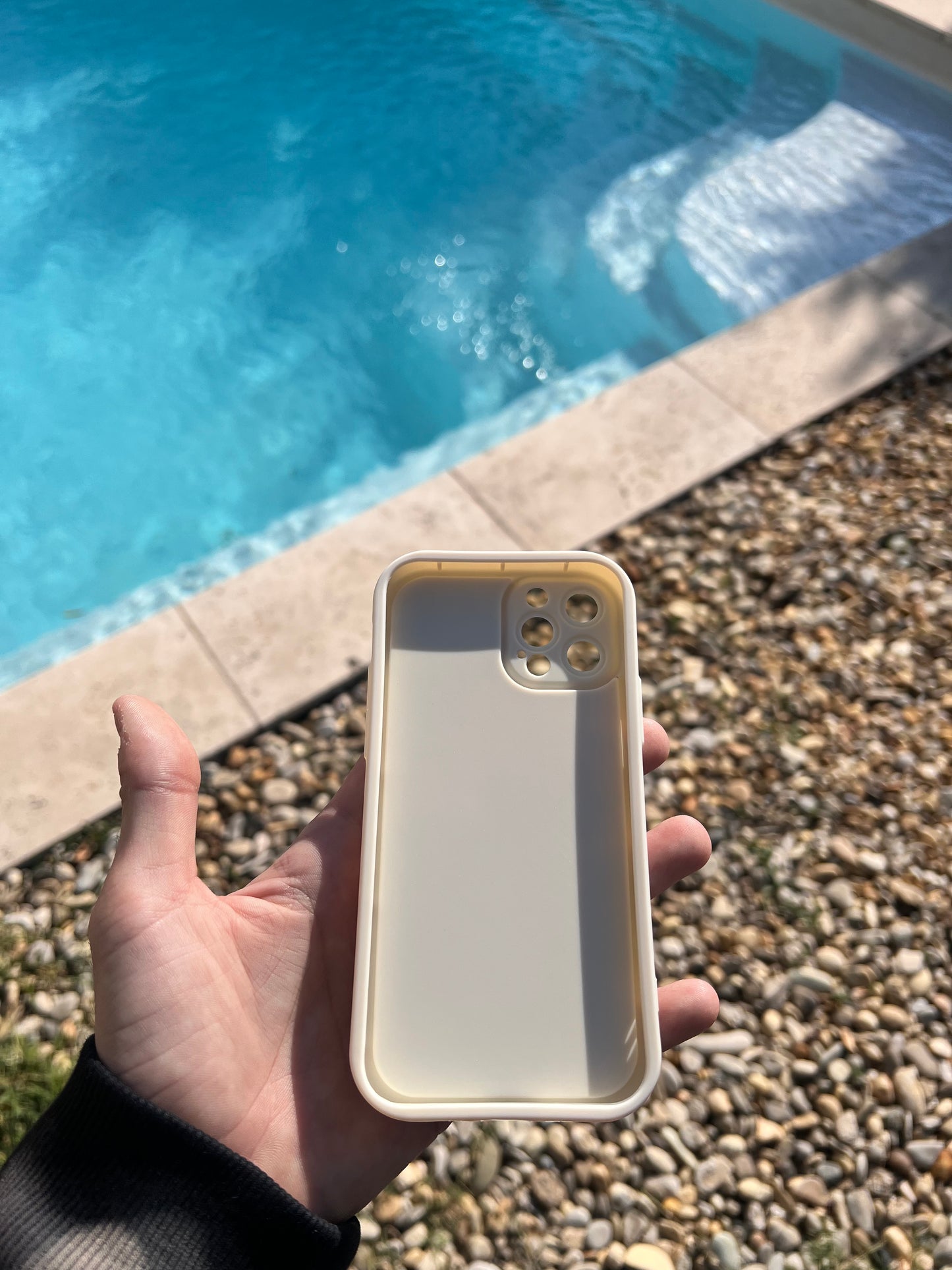 Coque iPhone 12 pro, motif "Rose blanche"