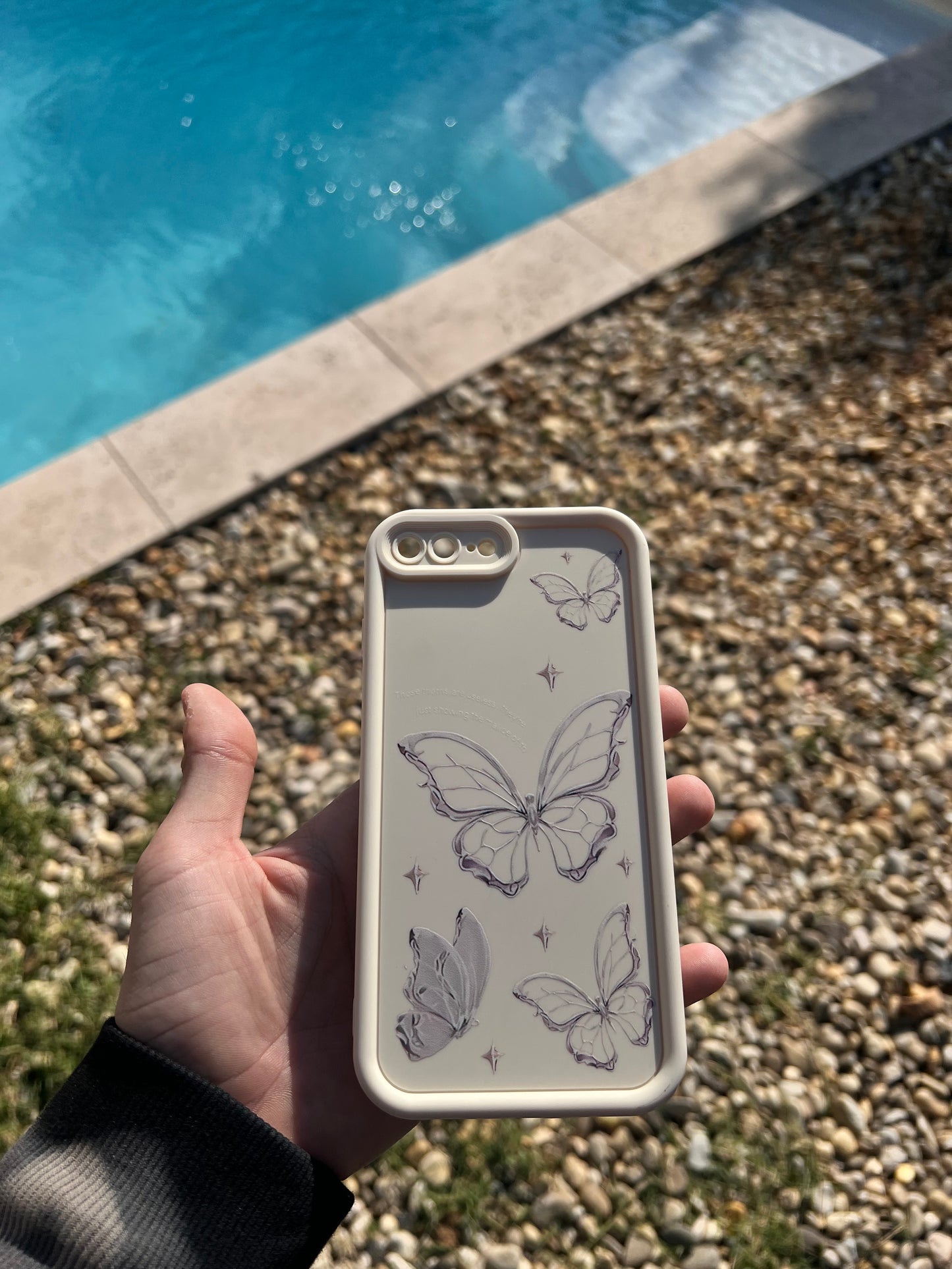 Coque iPhone 7 pro, motif "Papillon Brillant"