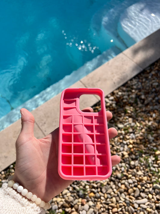 Coque iPhone 13 pro, "Pink Gloss"