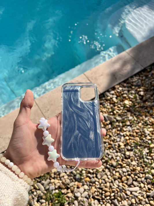 Coque iPhone 12 pro, Motif "invasion de chat", avec bracelet clair